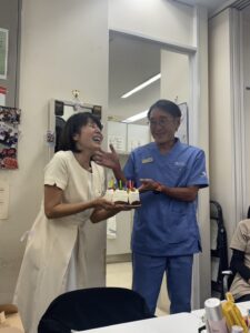 照美さんのお誕生日をお祝いしました🌼